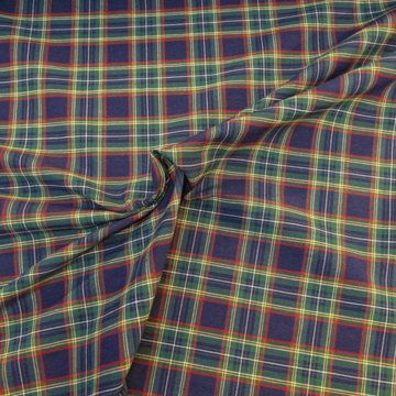 Katoen 280cm - Schotse ruit donker