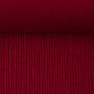 Boordstof fijne ribbel - donkerrood 338