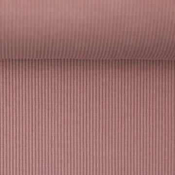 Boordstof fijne ribbel - oudroze 435