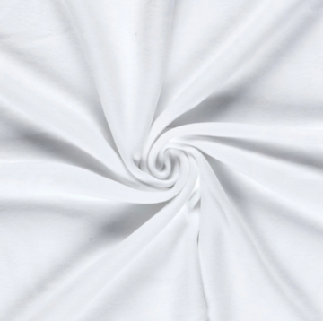 Fleece katoen - Wit 50
