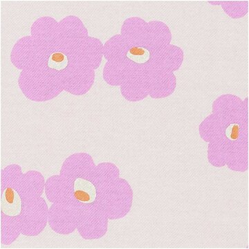 Sweater - Lichtroze met grote roze bloemen