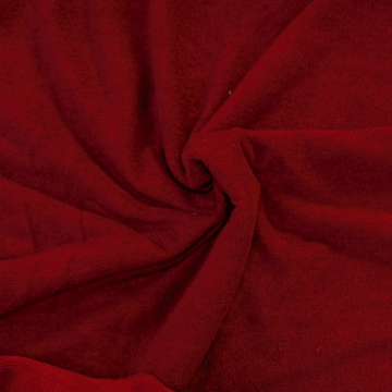 Bamboobadstof velvet - Bordeaux