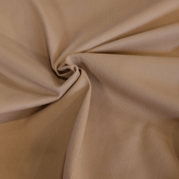 coupon 130 / Stretch katoen soft - Croissant beige