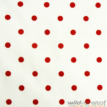 Canvas - Rode dots op wit