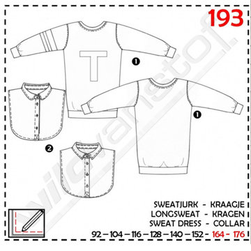 Abacadabra - Sweatjurk en kraagje 193